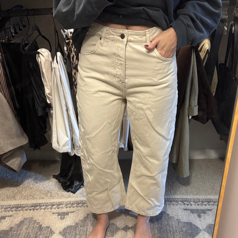 We the Free high waist cropped denim